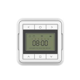   AC151-06 A-OK 6 csatornás, időzítős fali adó, 433MHz, fehér