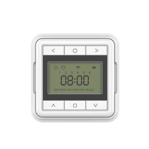 AC151-06 A-OK 6 csatornás, időzítős fali adó, 433MHz, fehér