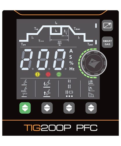 JASIC EVO20 TIG 200 PFC (W2S62) DC AWI INVERTERES HEGESZTŐGÉP