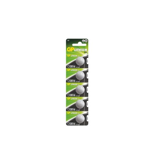GP-CR2016C5 lítium gombelem, 3V, 90mAh, 1db